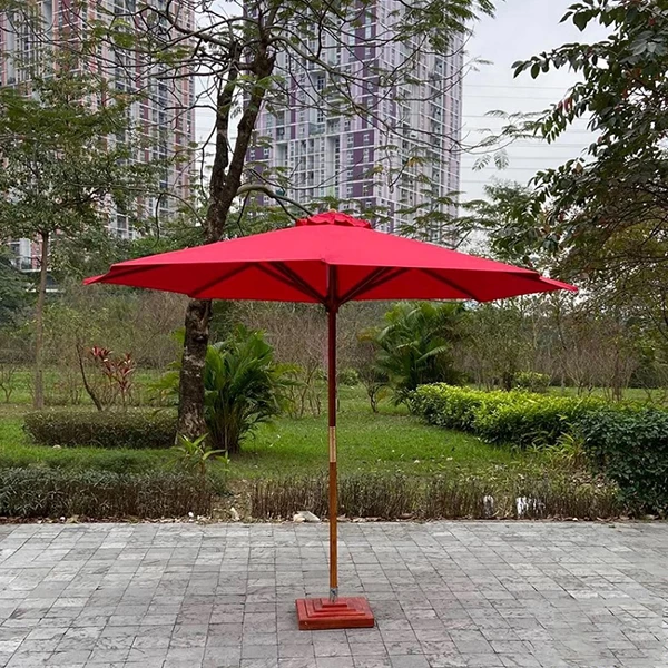 Ô chính tâm cán gỗ màu đỏ