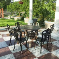 Tổng hợp các mẫu bàn ghế nhôm đúc đẹp, sang, cao cấp, hot nhất