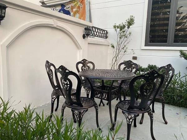 Hình ảnh Tổng hợp các mẫu bàn ghế nhôm đúc đẹp, sang, cao cấp, hot nhất